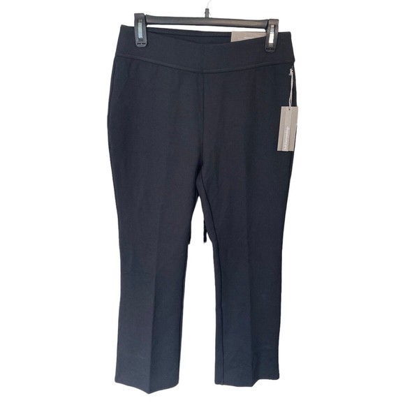 Soft Surroundings Perfect Ponte Bootcut Pants Black Size Small Pull‎ On - Picture 1 of 5